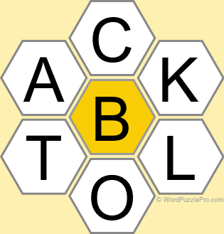 Spelling Bee "Hive" Board for August 11, 2024 Spelling Bee "Hive" Board for August 11, 2024