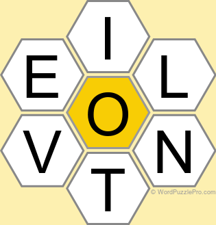 Spelling Bee "Hive" Board for August 13, 2024