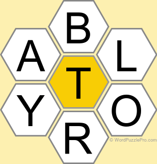 Spelling Bee "Hive" Board for August 16, 2024