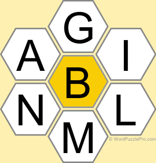 Spelling Bee "Hive" Board for August 21, 2024