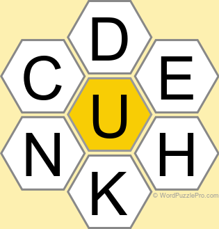 Spelling Bee "Hive" Board for August 22, 2024