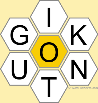 Spelling Bee "Hive" Board for August 27, 2024