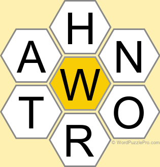 Spelling Bee "Hive" Board for August 29, 2024