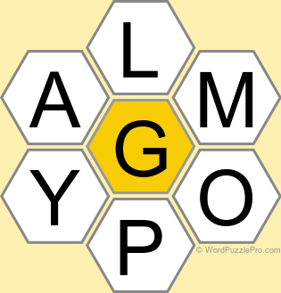 Spelling Bee "Hive" Board for September 4, 2024 Spelling Bee "Hive" Board for September 4, 2024