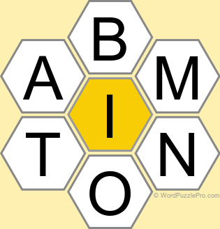 Spelling Bee "Hive" Board for September 7, 2024