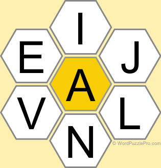 Spelling Bee "Hive" Board for September 14, 2024