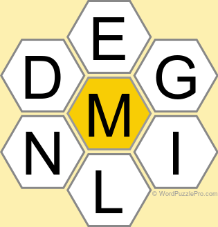 Spelling Bee "Hive" Board for September 15, 2024