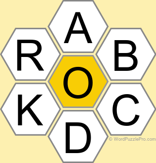 Spelling Bee "Hive" Board for September 17, 2024