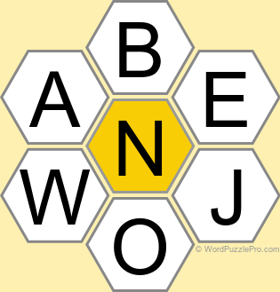 Spelling Bee "Hive" Board for September 21, 2024 Spelling Bee "Hive" Board for September 21, 2024