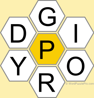 Spelling Bee "Hive" Board for September 24, 2024