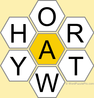 Spelling Bee "Hive" Board for September 27, 2024