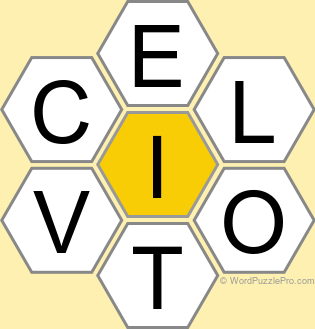 Spelling Bee "Hive" Board for October 1, 2024
