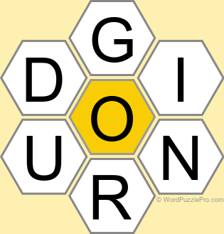 Spelling Bee "Hive" Board for October 3, 2024