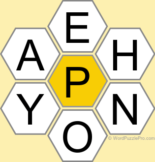 Spelling Bee "Hive" Board for October 4, 2024