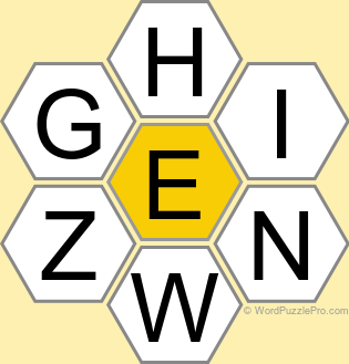 Spelling Bee "Hive" Board for October 8, 2024