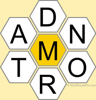 Spelling Bee "Hive" Board for October 11, 2024