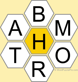 Spelling Bee "Hive" Board for October 15, 2024