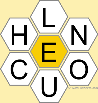 Spelling Bee "Hive" Board for October 19, 2024