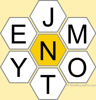 Spelling Bee "Hive" Board for October 23, 2024