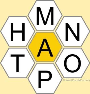 Spelling Bee "Hive" Board for November 4, 2024 Spelling Bee "Hive" Board for November 4, 2024