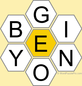 Spelling Bee "Hive" Board for November 9, 2024