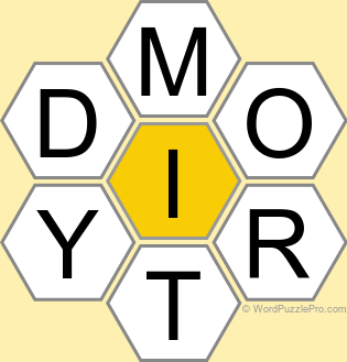 Spelling Bee "Hive" Board for November 13, 2024