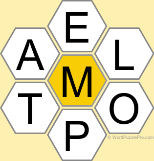 Spelling Bee "Hive" Board for November 15, 2024