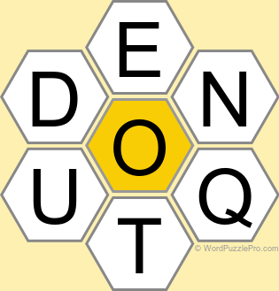 Spelling Bee "Hive" Board for November 23, 2024