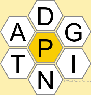 Spelling Bee "Hive" Board for November 24, 2024 Spelling Bee "Hive" Board for November 24, 2024