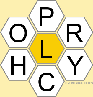 Spelling Bee "Hive" Board for November 26, 2024