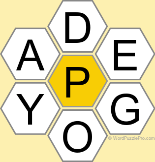 Spelling Bee "Hive" Board for November 27, 2024