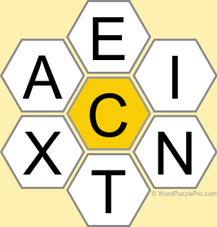 Spelling Bee "Hive" Board for December 8, 2024