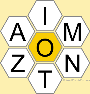 Spelling Bee "Hive" Board for December 12, 2024