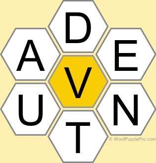 Spelling Bee "Hive" Board for January 2, 2025