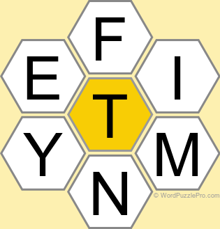 Spelling Bee "Hive" Board for January 6, 2025