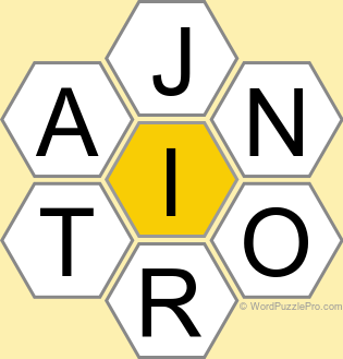 Spelling Bee "Hive" Board for February 5, 2025