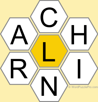 Spelling Bee "Hive" Board for February 8, 2025