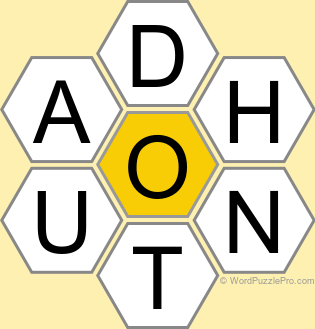 Spelling Bee "Hive" Board for February 11, 2025