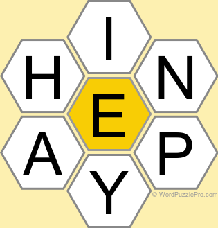 Spelling Bee "Hive" Board for February 18, 2025