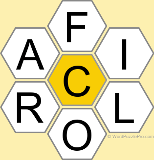 Spelling Bee "Hive" Board for February 27, 2025