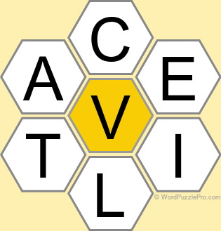 Spelling Bee "Hive" Board for March 6, 2025