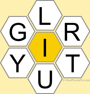 Spelling Bee "Hive" Board for March 10, 2025