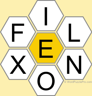 Spelling Bee "Hive" Board for March 26, 2025