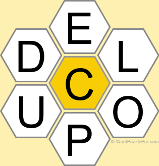 Spelling Bee "Hive" Board for March 27, 2025