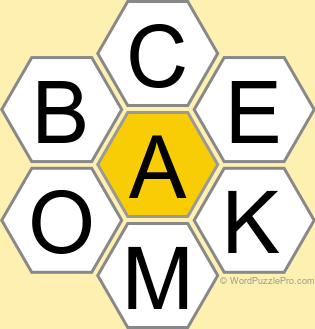 Spelling Bee "Hive" Board for March 31, 2025