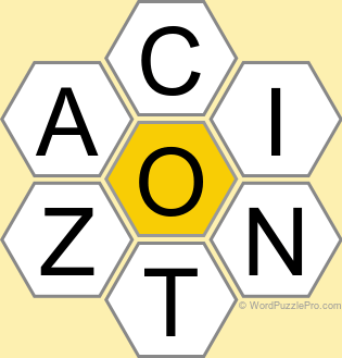 Spelling Bee "Hive" Board for April 2, 2025