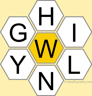 Spelling Bee "Hive" Board for April 3, 2025