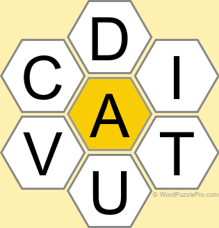 Spelling Bee "Hive" Board for April 17, 2025