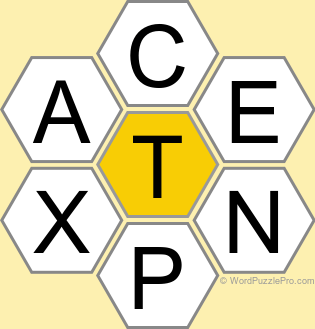 Spelling Bee "Hive" Board for April 22, 2025