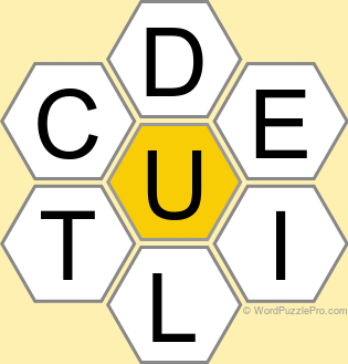 Spelling Bee "Hive" Board for April 23, 2025